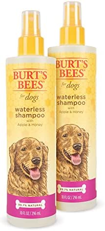 Бърт Bees for Dogs Натурален Безводен шампоан спрей за кучета | е Изработен с ябълка и мед | най-Бързият и лесен начин за къпане