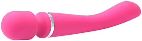 Електрически Масажор-Пръчка Водоустойчив Вибратор с Проникващ Вибратор G Spot Stimulator за Жени (Розово-Червен)