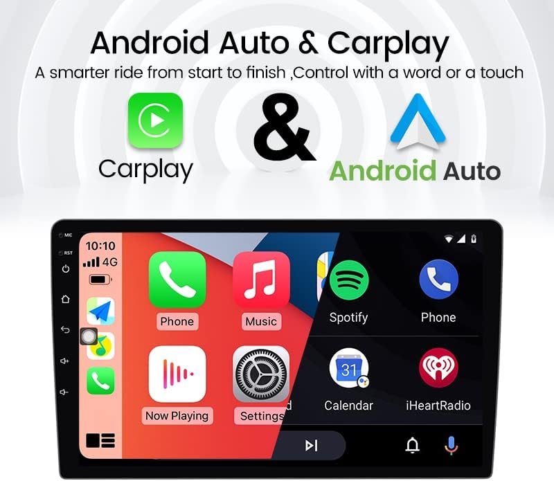 Android 11 Автомагнитола Стерео за Mazda CX-9 2007-2015, Biorunn 10,1 инча Восьмиядерный Автомобилен GPS Navi Безжичен Carplay Android Авто Главното устройство IPS Сензорен екран FM BT AM RDS DSP, 4 GB RAM И