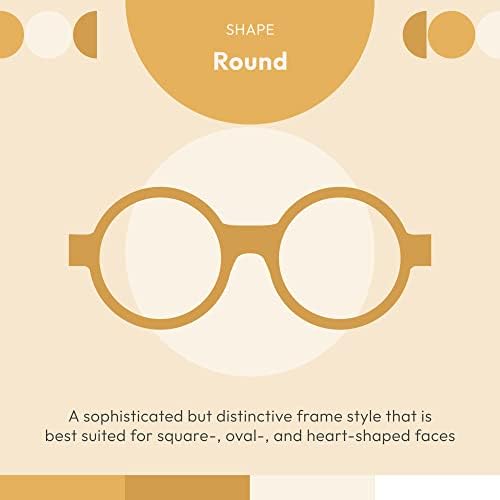 EYEBUYDIRECT Кръгли Очила с Филтър Синя Светлина за жени и Мъже, Компютърни очила за комфорт на очите