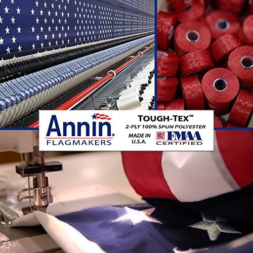 Annin Flagmakers Модел 2730 Американския Флаг от полиестер Tough-Tex, 5 x 8 Метра