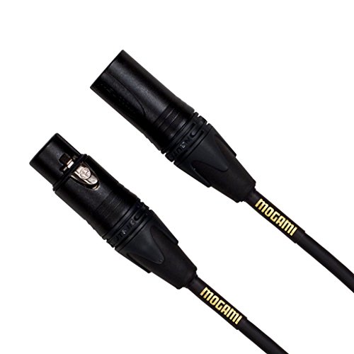 Микрофон кабел Mogami Gold STUDIO-06 XLR, от XLR-щепсела към XLR-штекеру, 3-пинов, Златни контакти, Директни конектори, 6 фута