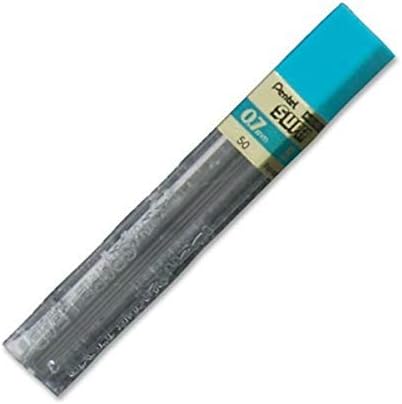 Оловни пълнители Pentel 50B Super Hi-Polymer, 0.7 mm, B, Black (1 опаковка)