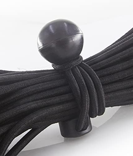 MJMP 9 Бънджи топка Черен / Бънджи кабел / Бънджи кабел с топки / Бънджи кабел с куки Сверхпрочный / Бънджи кабел с carabiners (9
