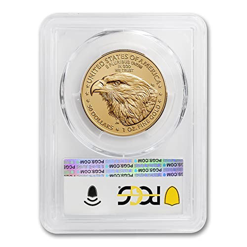 Американска монета MS-70 на кюлчета със златен орел с тегло 1 унция 2023 г. (Първата преследване на монетния двор на Уест-Пойнта)