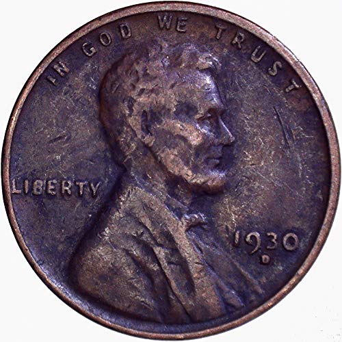 1930 Г. Линкълн пшеничен цент 1C много добър