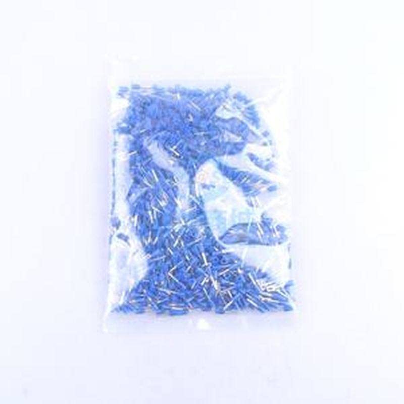 (1 бр.) Клемма за тръба /Европейски Клемма E7508 Blue 1000 / Клемма за студено пресоване в опаковка 1,5 * 14.6 mm E7508 Blue