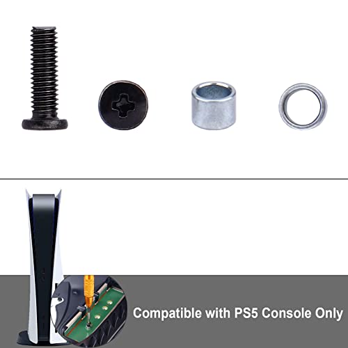 IKPEK 1 бр. Винт SSD за PS5 и 1 бр. Сменное пръстен за твърдотелно устройство за съхранение на конзолата на Sony PS5 Playstation