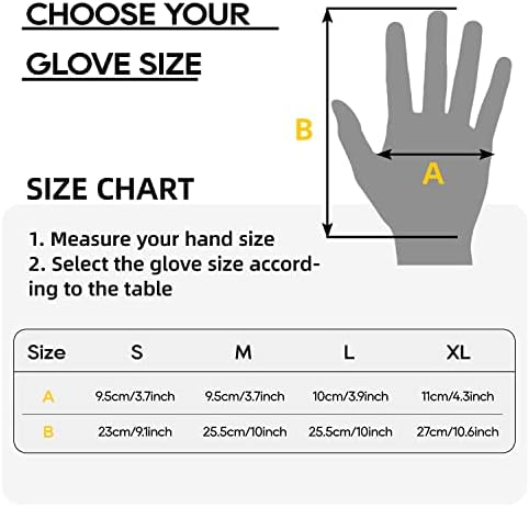 Schwer 6 Двойки порезостойких ръкавици ANSI A6, работни ръкавици със защита от порязване, с докосване на екрана, за мъже и жени,