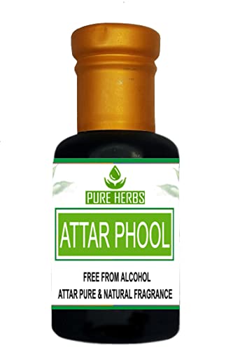 Pure Herbs ATTAR PHOOL Без Алкохол За мъже, Подходящ за специални случаи, партита и ежедневна употреба 3 мл