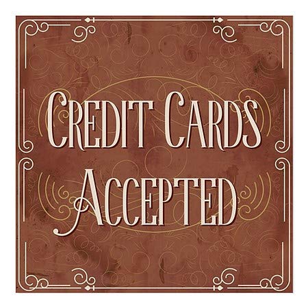 CGSignLab | се Приемат кредитни карти -на Отметката Victorian Card | 8 x8
