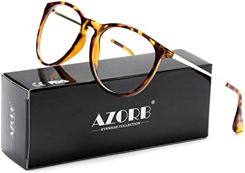 Очила за четене с Прозрачни лещи AZorb за Жени, Vintage слънчеви Очила в Кръгла Рамка