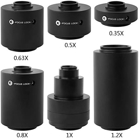 Аксесоари за микроскоп 0.35 x 0.5 X 0.63 x 0.8 X 1x 1.2 X Адаптер за камера Адаптер за микроскоп, Лабораторни консумативи (Цвят: 0.63 x)