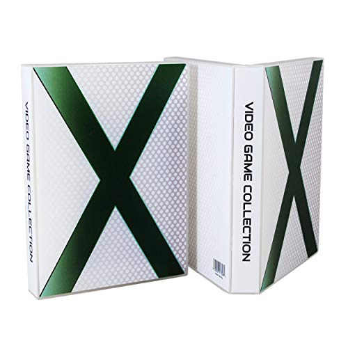 Калъф за игри в стил UniKeep Xbox - За съхранение на 10 дискове и графични брошури (Бял)