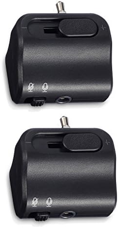 Управление на звука слушалки Fosmon, съвместим с контролера PS4 DualShock (2 комплекта), [Регулатор на силата на звука | mute] Аудиоадаптер