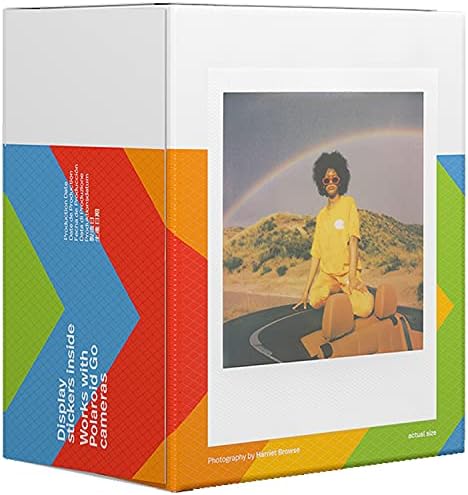 Незабавно филм Polaroid GO-Color – Двойна опаковка (32 експозиция) + Фотоалбум с небето сини пайети (с капацитет от 64 снимки)