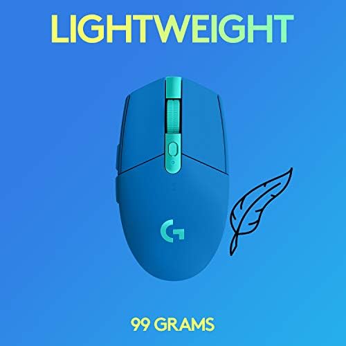 Безжична детска мишка Logitech G305 Lightspeed, лека, с вградена памет за PC / Mac - Бял твърд подложка за мишка Logitech G440,