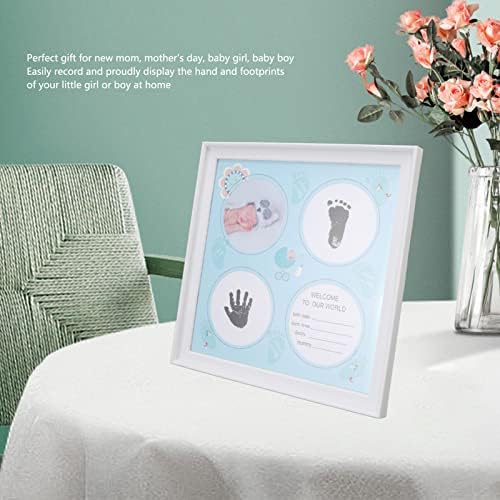 Комплект за отпечатъци от детски ръце, устойчив на абразия Сигурен Набор от рамки за бебешки отпечатъци за дисплей за новородени