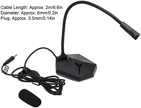 753 USB-Компютърен микрофон с бутон за изключване на звука, USB микрофон за КОМПЮТЪР, 3,5 мм Plug & Play, с функция за намаляване