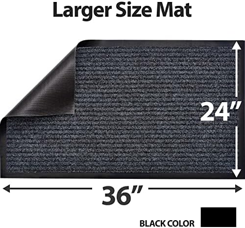 Sierra Concepts 2-Pack Подложка за входната врата - Големи 36 x 24 подложка за почистване на обувки в закрити помещения и на открито,