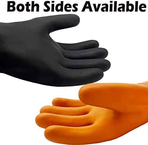 Заредете Латекс, Химически Устойчиви Ръкавици, Промишлени Гумени Ръкавици са Много Големи за Многократна употреба 22 Латексови Ръкавици