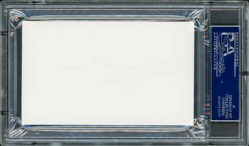Картичка с Автограф на Кларенса Биг Хауса Гейнса размер 3x5, PSA Държавен университет Уинстън-Сейлема /ДНК 83721358 - Издълбани