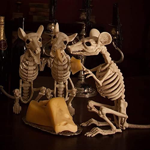ECYC Пластмасова Украса във формата на Скелет на Животното, Ужасни Кости на Скелета на Хелоуин с Възможност за връзка за Хелоуин,