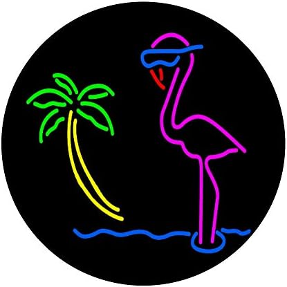 Неон, Розово Фламинго, Тропически, Цветни, С арт дизайн, Изскачащи контакти PopSockets PopGrip: Замяна дръжка за телефони и таблети