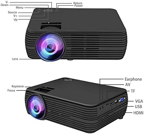 Видео проектор, LCD проектор резолюция 1920x1080 HD Мултимедиен Домашно Кино Умен за Домашно Кино led Проектор за Домашно Шрайбпроектор