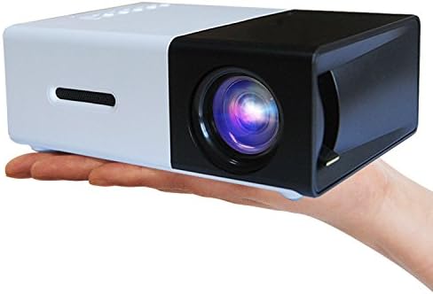 Мини-видео проектор HD Home Projector за домашно кино, Филми и видео игри JU-YG300 (Бял и черен)