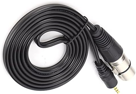 Кабел SALUTUY 3.5 мм от щепсела към XLR-штекеру, Здрав кабел Микрофон с двоен Моно, удобен за улавяне на Кондензаторен микрофон