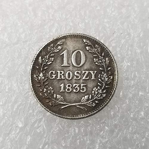 Професия 1835 Полша 10 Месинг, Сребро, стари са подбрани Възпоменателна монета 148Coin
