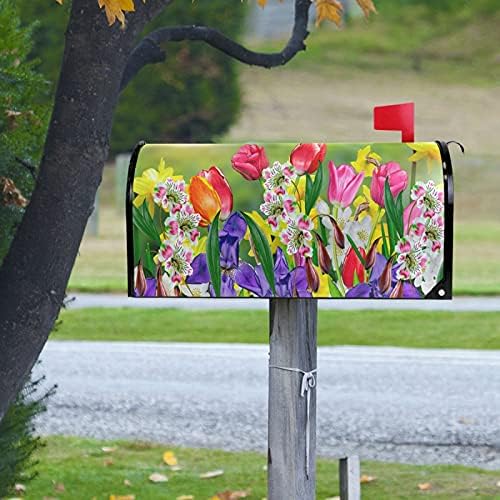 ВУР Пролетно-Летни Цветя Нарциси и Лалета Магнитна Капакът на Пощенската кутия на Извънгабаритни Градински Начало Декор за улицата