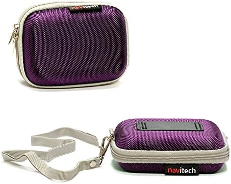 Твърд защитен калъф за часа /гривна Navitech Purple, съвместим с мъжки часовник Timex T54281 Ironman Sleek 50 с лилаво / сребрист