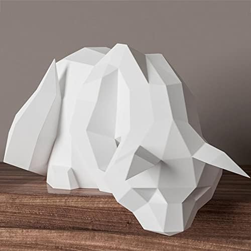 WLL-DP Котка Гледа Надолу направи си САМ Хартиена Трофей Креативна Пъзел 3D Оригами Книжен Модел Геометрична Хартиена Скулптура