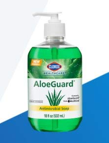 Продава се отделно Овлажняващ Антимикробното сапун Healthlink AloeGuard 7760, 18 мл, Настоянное на алое Вера, PCMX, с лек цветен