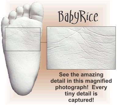 Комплект за леене BabyRice Large Baby (чудесно за Близнаци!), Рамката е изработена от естествена борова размер на 14,5x8,5 инча,
