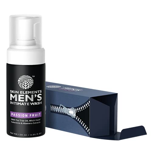 Препарат за измиване на Skin Elements Intimate за мъже с маракуйей (4,05 течни унции) | Пенящееся средство за измиване на лицето