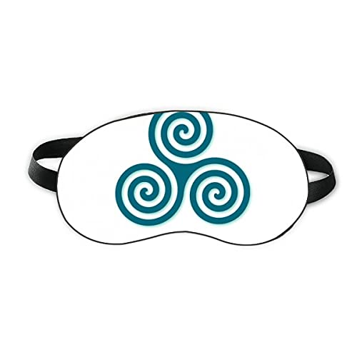 Вълнообразни Кудрявая Триъгълна Симетрия Sleep Eye Shield Мека Нощна Превръзка На Очите На Сивата Чанта За Носене