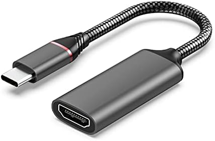 Адаптер OQTIQ USB C-HDMI (4K @ 60Hz), щепсела и да играе USB адаптер Type C-HDMI, Thunderbolt 3 е Съвместим с MacBook Pro 2021/2020,