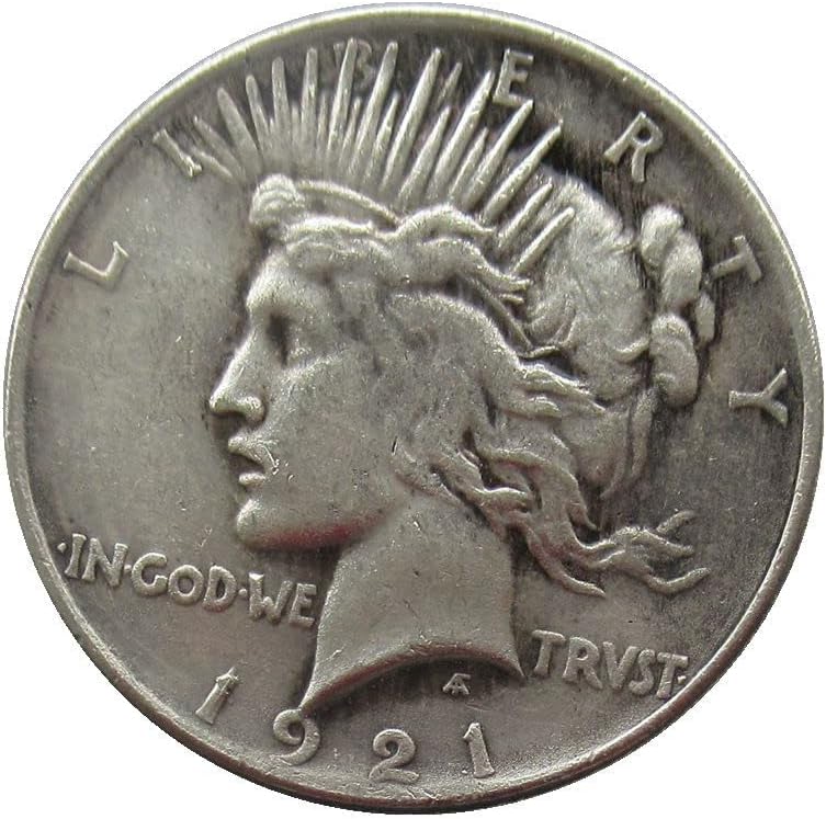 Възпоменателна монета-копие на Гълъб в света на стойност 1 щатски долар 1921 година, Покрита със Сребро