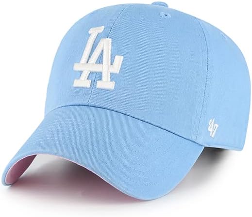 47 Бейзболна Шапка Los Angeles Dodgers Ballpark Clean Up Dad Hat Columbia Син / Розов