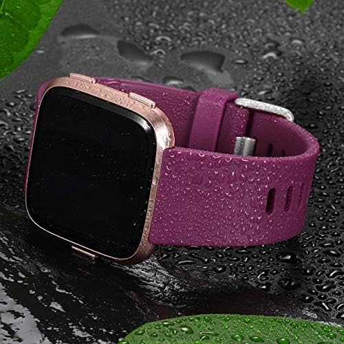 Въжета Wepro, Съвместими с умни часовник Fitbit Versa/Fitbit Versa 2/Fitbit Versa Lite SE, за жени и за мъже, Спортен Взаимозаменяеми Гривна-watchband Fitbit Versa, Малки, Големи