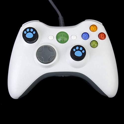 Силиконова Дръжка за палец, Капачка за Джойстик, Капачки за Джойстик, Капак за игрови контролери PS4 PS3 Xbox One PS2 Xbox 360 (Blue