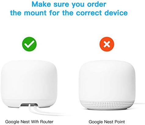 Закачалка за монтиране на стена HOLACA Outlet за Wi-Fi-рутер Google Nest (2-ро поколение), компактен за употреба, лесно се движи, управление кабел за Wi-Fi-рутер Google Nest без объркващи к