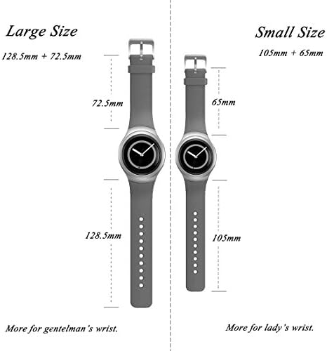 Ysang за Samsung Gear S2 SM-R720/R730 Часовници Взаимозаменяеми Каишка Аксесоар Малък/Голям Размер Мек Силиконов Гривна Каишка Смарт