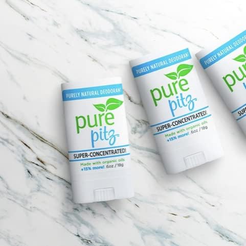Натурален Дезодорант-стик PURE PITZ от Purely Lisa - Органичен Дезодорант за жени и мъже С вкус на органични етерични масла - Чисто