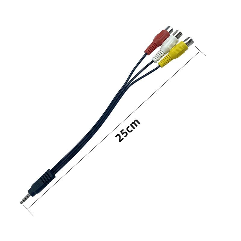 AV адаптер BELLESTAR, Подмяна на кабел Адаптер за компоненти на видео AV, за да TCL TV, 3 адаптер RCA AV-вход Конектор P13 3,5 мм